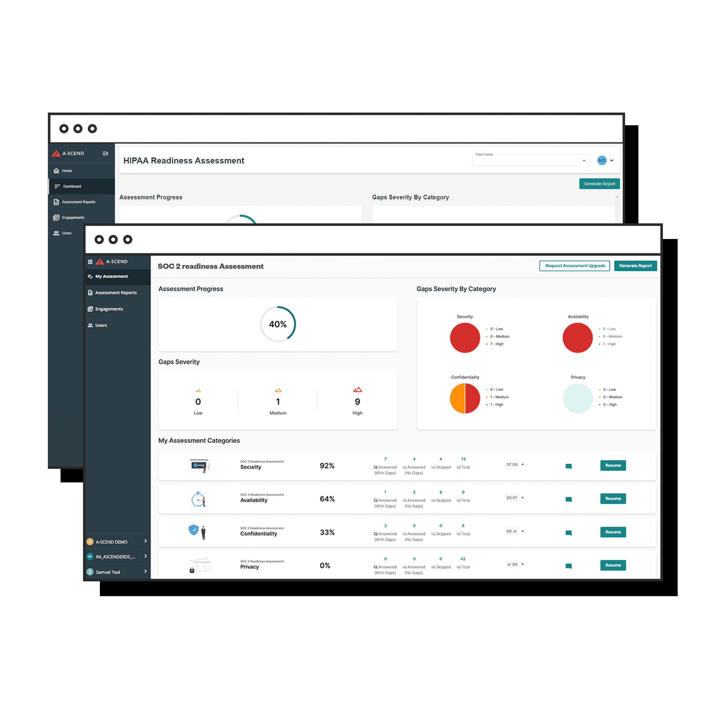 Assessment dashboard